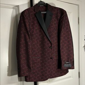 Jos. A. Bank Men's Tuxedo in Burgundy and Black